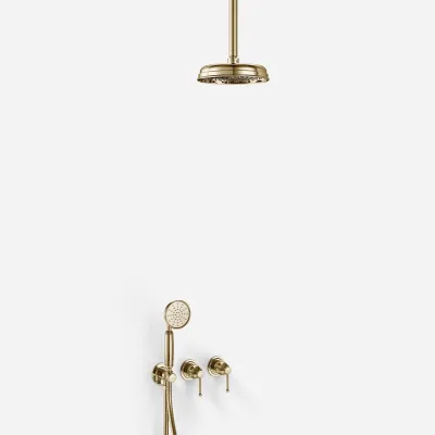 Hassel&Teudt HBR801 S02 - Brusesæt Ø21 cm, Loft, Poleret Messing Natur