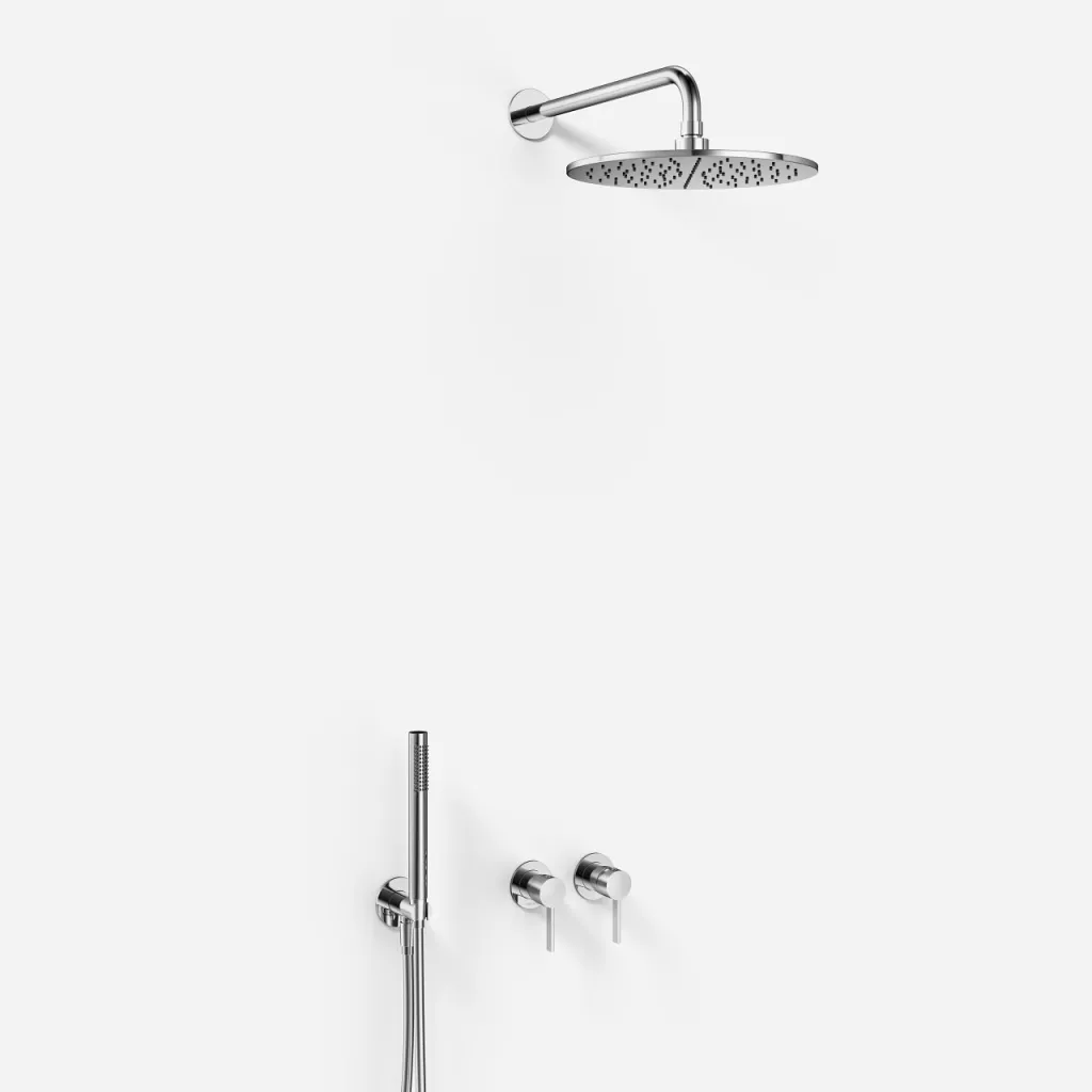 ArkiLife AVAO AA801 S02 - Ø30 cm. WellnessRain m/EasyClean, Stick, Krom