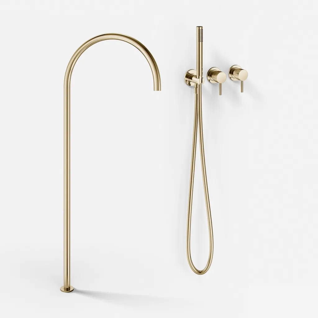 Semplice SBR801 S12 - Kar/brus, Natur Poleret Messing