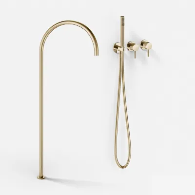 Semplice SBR801 S12 - Kar/brus, Natur Poleret Messing