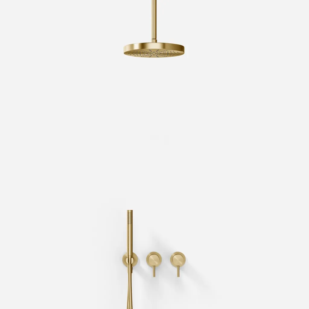Semplice SBR801 S03 - Brusesæt, Ø24 cm, Loft, PVD Børstet Messing