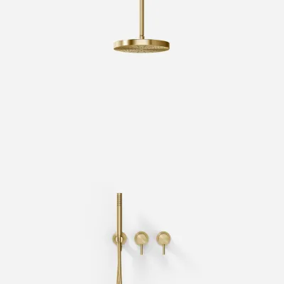 Semplice SBR801 S03 - Brusesæt, Ø24 cm, Loft, PVD Børstet Messing