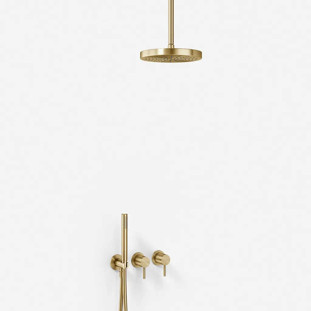 Semplice SBR801 S03 - Brusesæt, Ø24 cm, Loft, PVD Børstet Messing