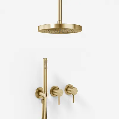 Semplice SBR801 S03 - Brusesæt, Ø24 cm, Loft, PVD Børstet Messing