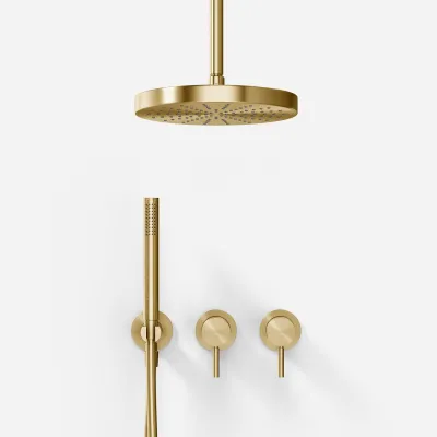 Semplice SBR801 S03 - Brusesæt, Ø24 cm, Loft, PVD Børstet Messing