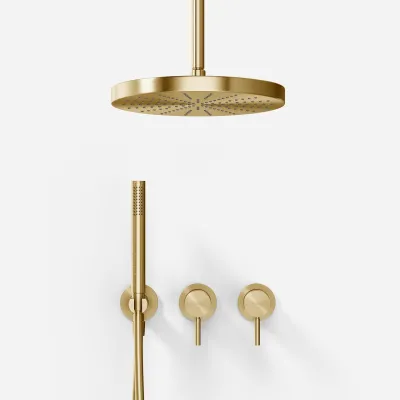Semplice SBR801 S04 - Brusesæt, Ø28 cm, Loft, PVD Børstet Messing