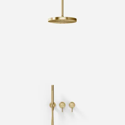 Semplice SBR801 S04 - Brusesæt, Ø28 cm, Loft, PVD Børstet Messing