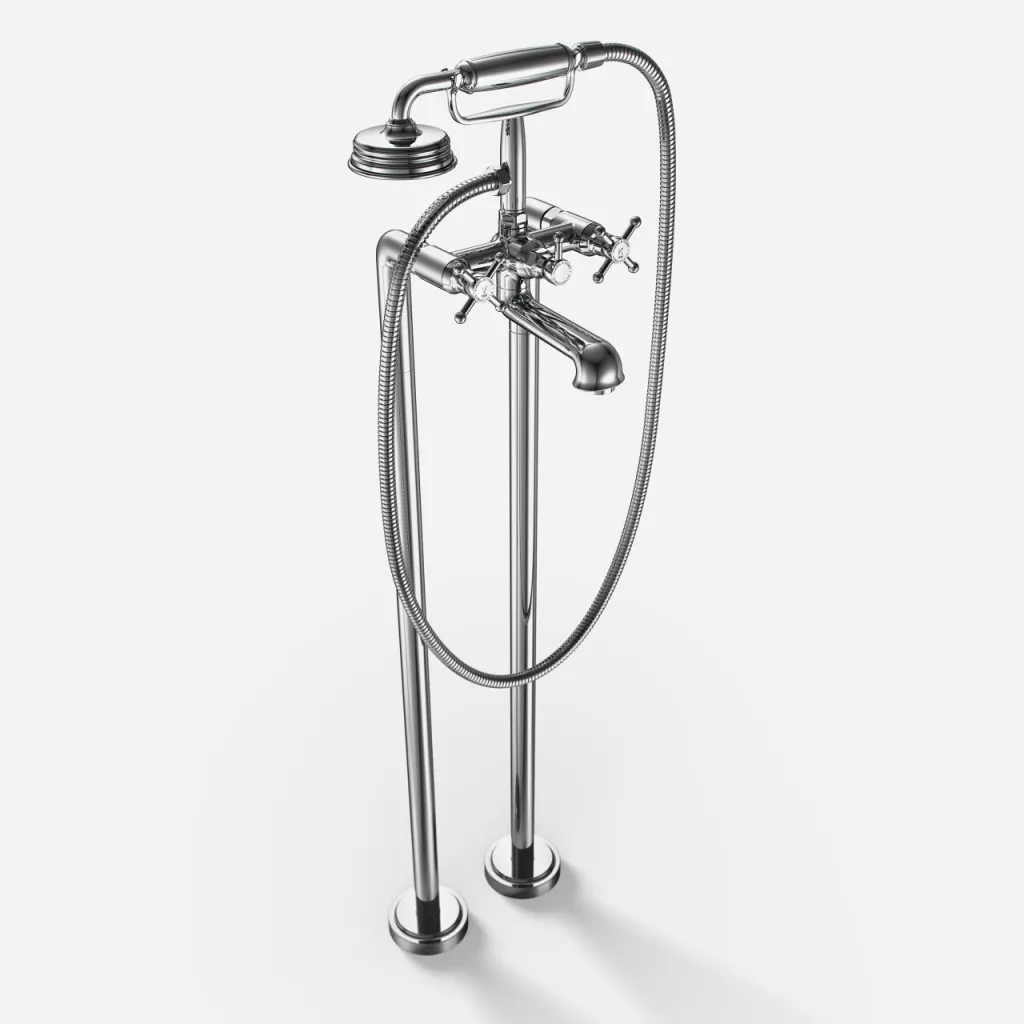 Hassel&Teudt HBK702 - Karbatteri fritstående, Krom