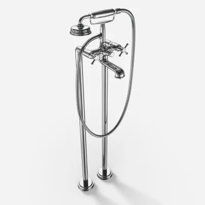 Hassel&Teudt HBK702 - Karbatteri fritstående, Krom