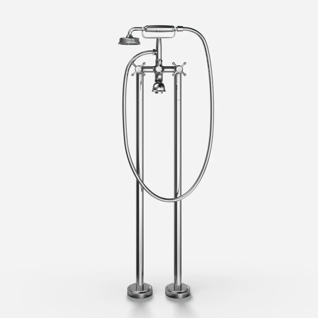 Hassel&Teudt HBK702 - Karbatteri fritstående, Krom