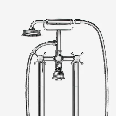 Hassel&Teudt HBK702 - Karbatteri fritstående, Krom