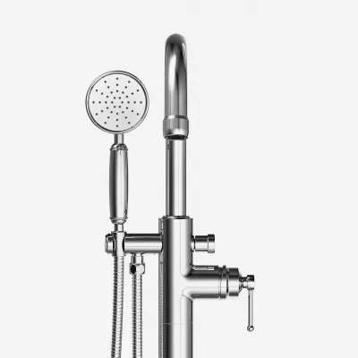 Hassel&Teudt HBK703 - Karbatteri 1-grebs fritstående, Krom