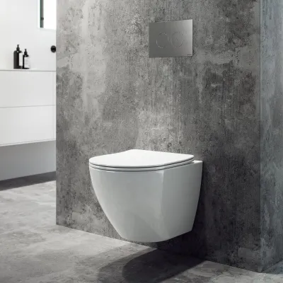 Dodo PD18 - Toilet i Hvid Porcelæn m/Vortex skyl + EasyClean Coat
