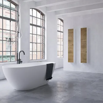 Copenhagen Chic CC1630 - Højskab i Mathvid Corian® & Raw Wild Oak