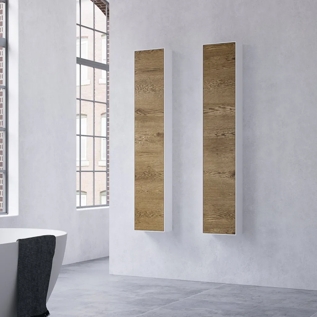 Copenhagen Chic CC1630 - Højskab i Mathvid Corian® & Raw Wild Oak