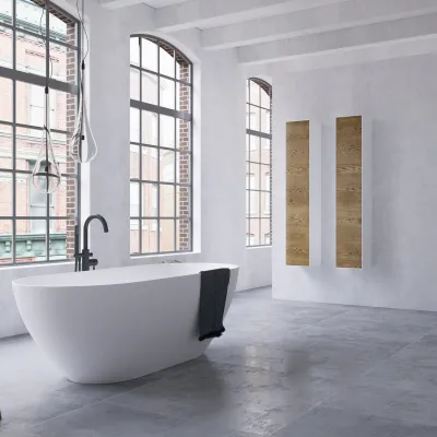 Copenhagen Chic CC3530 - Højskab i Mathvid Corian® & Raw Wild Oak