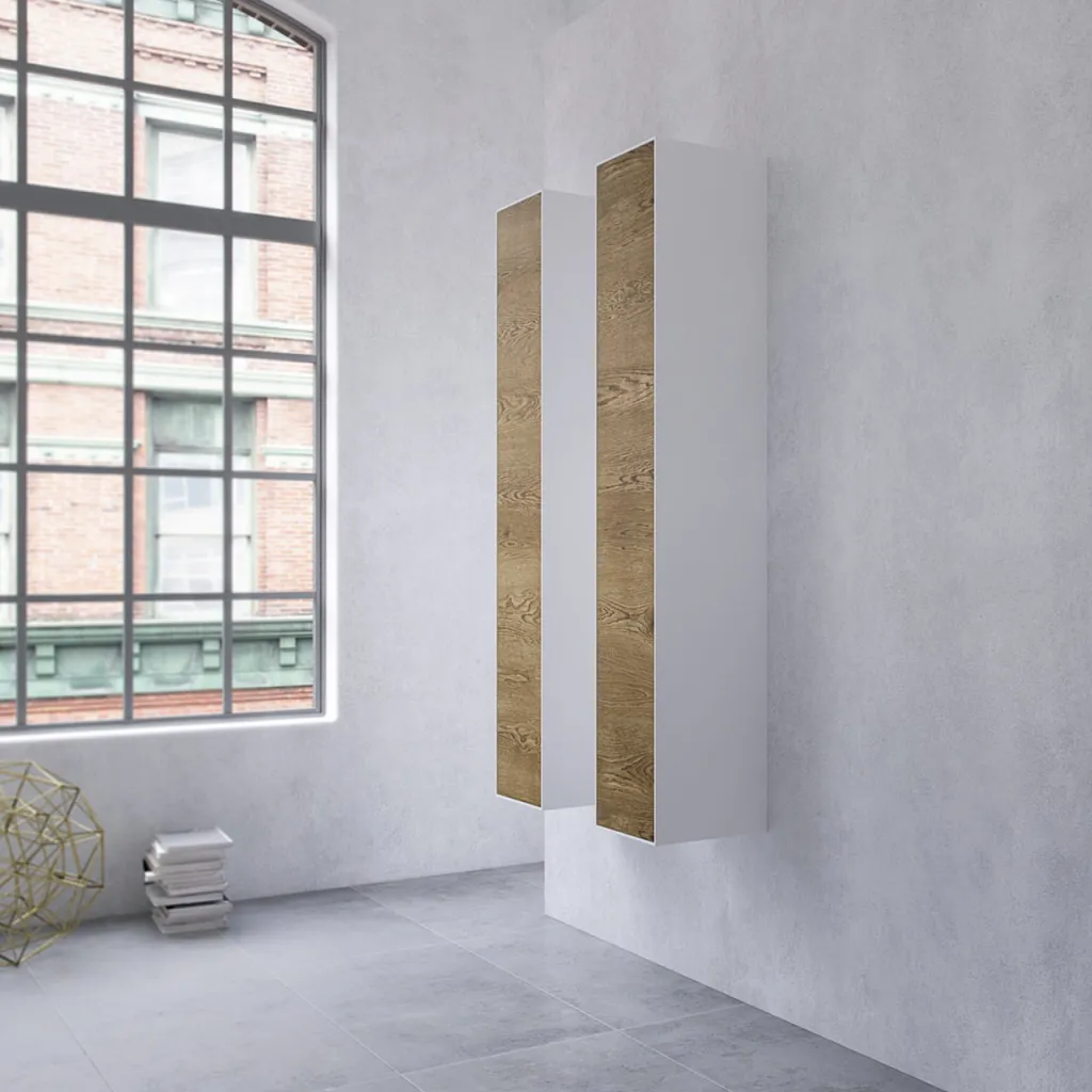 Copenhagen Chic CC3530 - Højskab i Mathvid Corian® & Raw Wild Oak