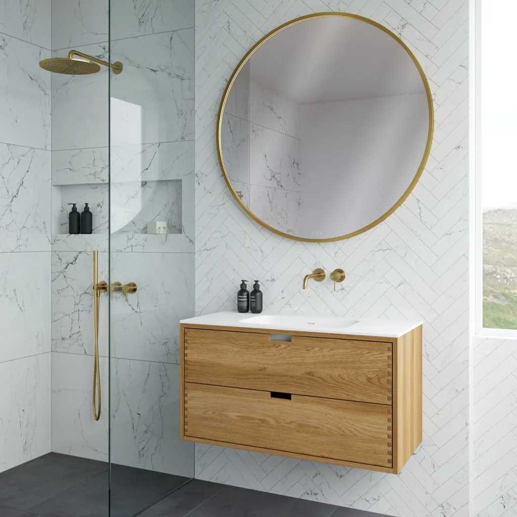 CPH Tapwork Soft 100 - MKII, Fingertappet Snedkermøbel i Natur Eg inkl. Mathvid SolidTec® Vask