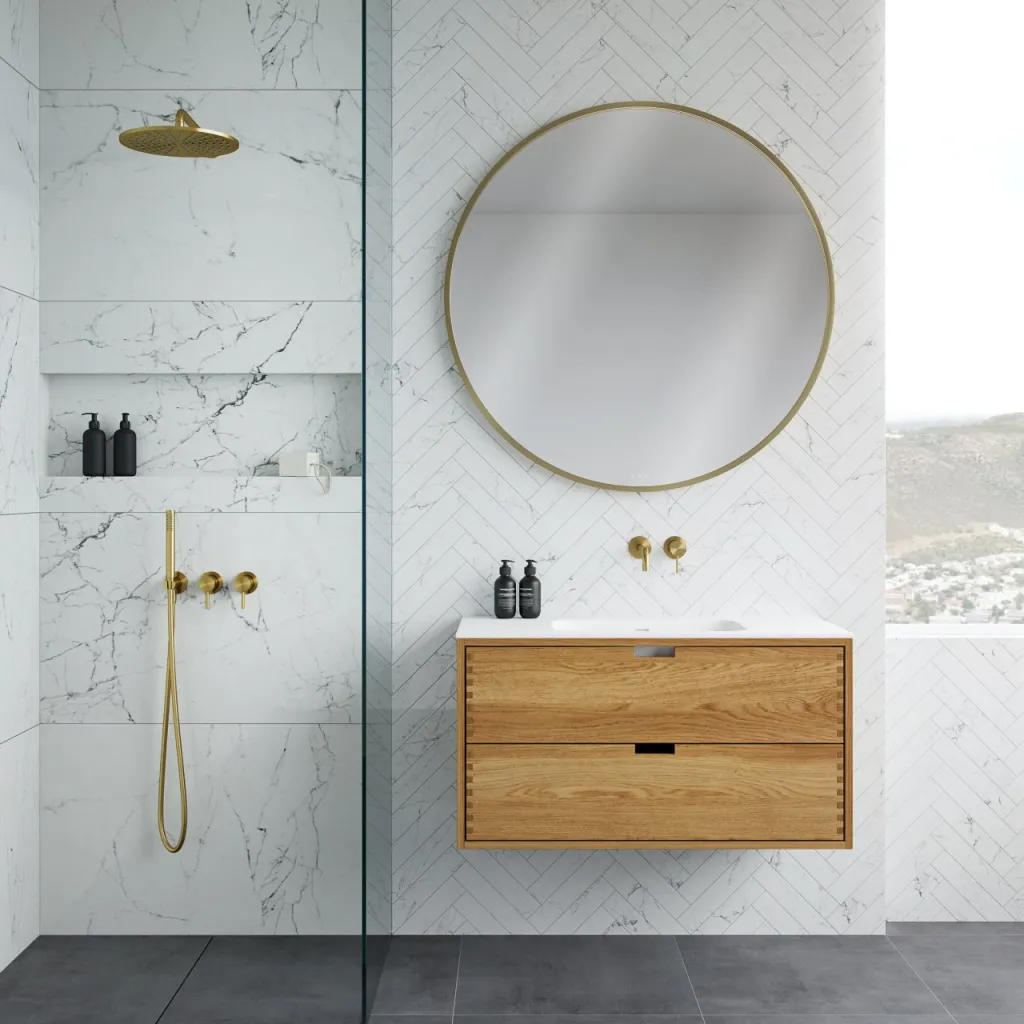 CPH Tapwork Soft 100 - MKII, Fingertappet Snedkermøbel i Natur Eg inkl. Mathvid SolidTec® Vask