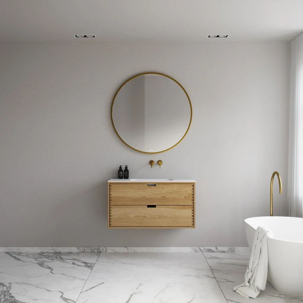 CPH Tapwork Soft 100 - MKII, Snedkermøbel i Natur Eg inkl. Mathvid SolidTec vask