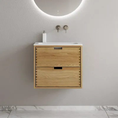 CPH Tapwork Soft 60 - MKII, Snedkermøbel i Natur Eg inkl. Mathvid SolidTec vask