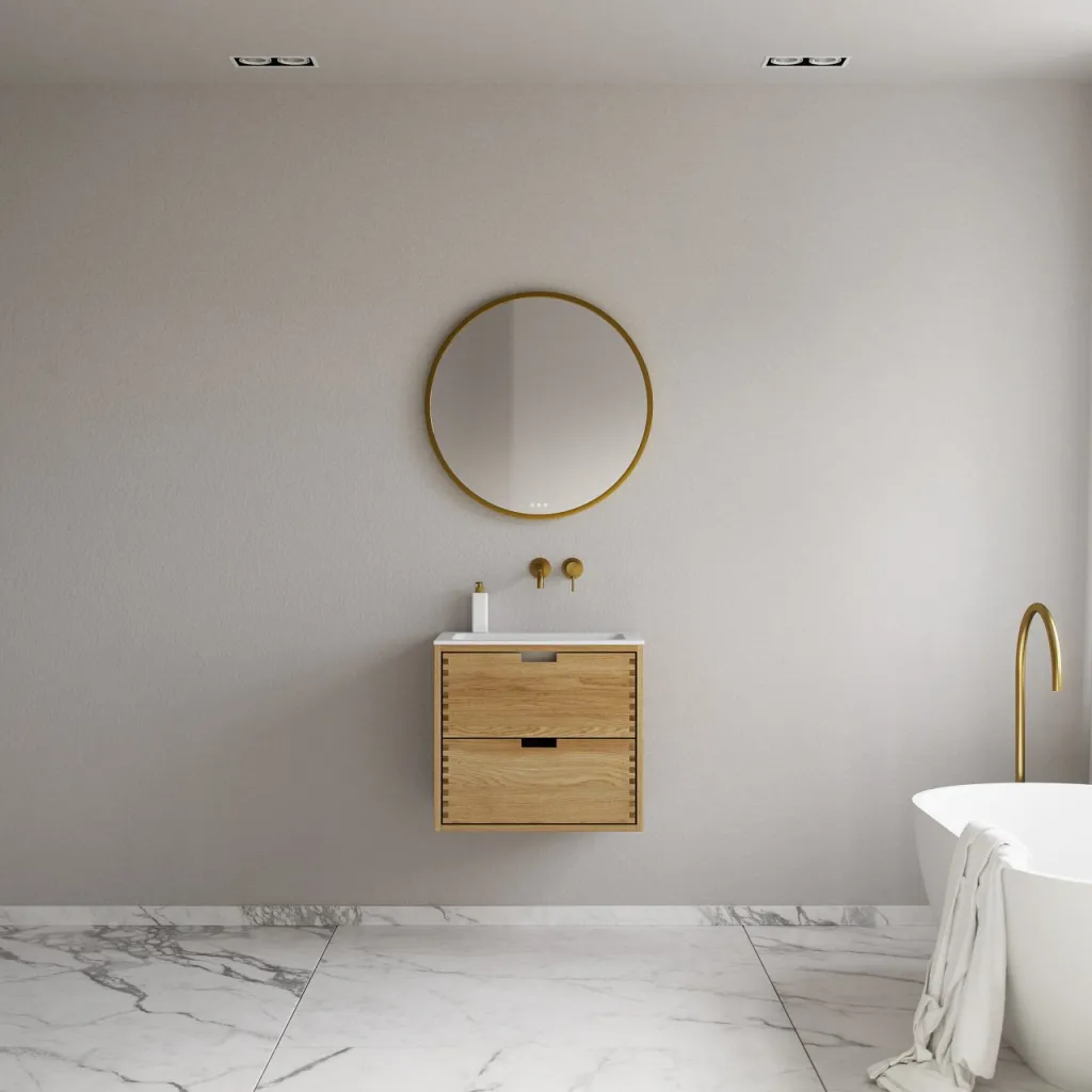 CPH Tapwork Soho 60 - MKII, Snedkermøbel i Natur Eg inkl. Mathvid SolidTec vask