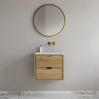 CPH Tapwork Soho 60 - MKII, Fingertappet Snedkermøbel i Natur Eg inkl. Mathvid SolidTec® Vask