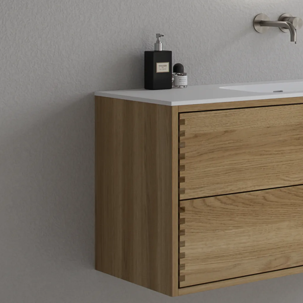 CPH Tapwork Soft 80 - MKII, Fingertappet Snedkermøbel i Natur Eg inkl. Mathvid SolidTec® Vask