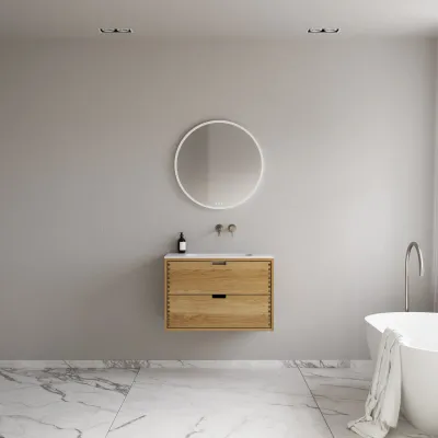 CPH Tapwork Soft 80 - MKII, Snedkermøbel i Natur Eg inkl. Mathvid SolidTec vask