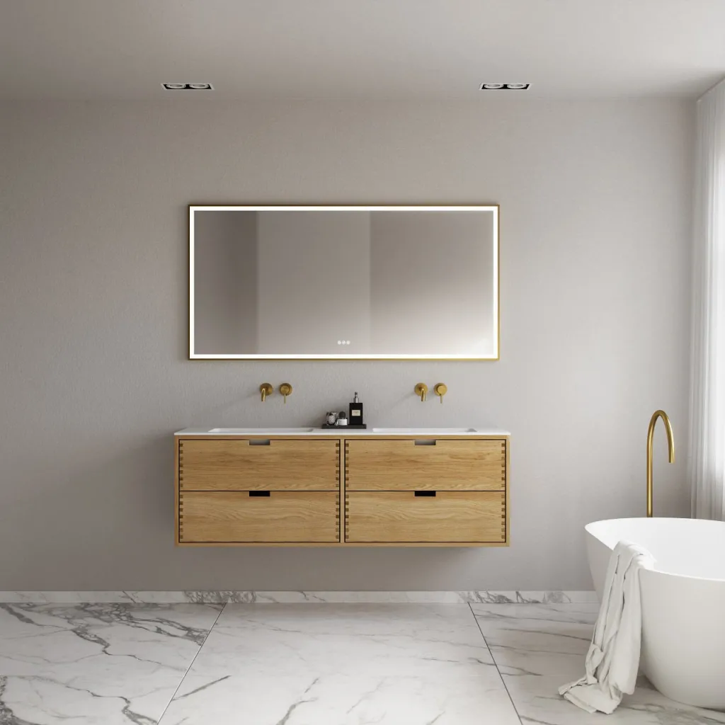 CPH Tapwork Soho 160D - MKII, Snedkermøbel i Natur Eg inkl. Mathvid SolidTec vask