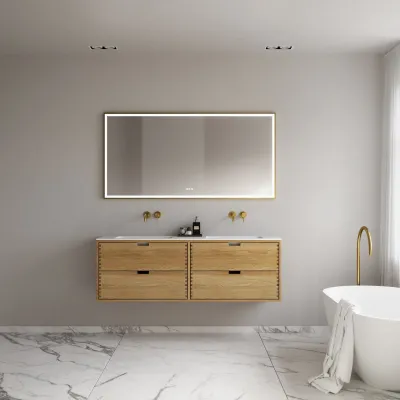 CPH Tapwork Soho 160D - MKII, Snedkermøbel i Natur Eg inkl. Mathvid SolidTec vask