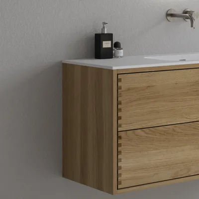 CPH Tapwork Soft 140L - MKII, Snedkermøbel i Natur Eg inkl. Mathvid SolidTec vask