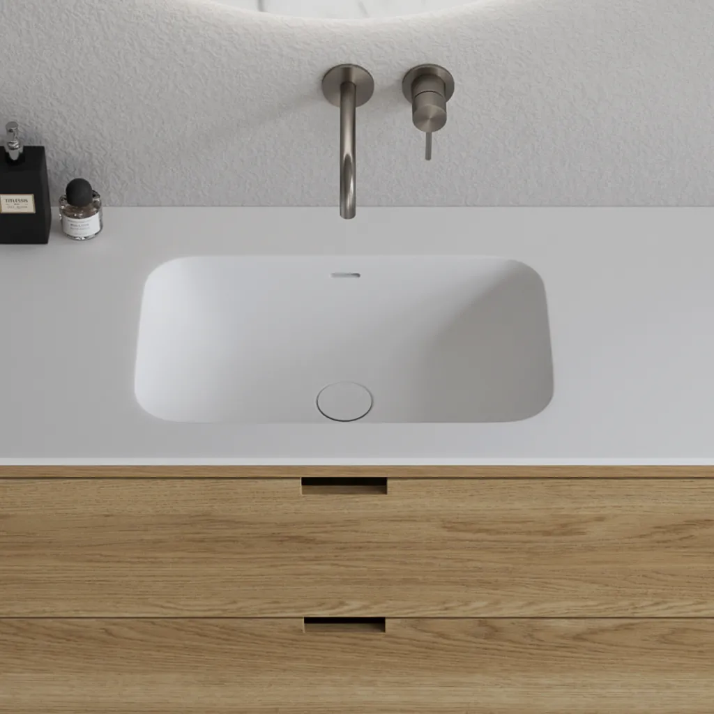 CPH Tapwork Soft 140L - MKII, Snedkermøbel i Natur Eg inkl. Mathvid SolidTec vask