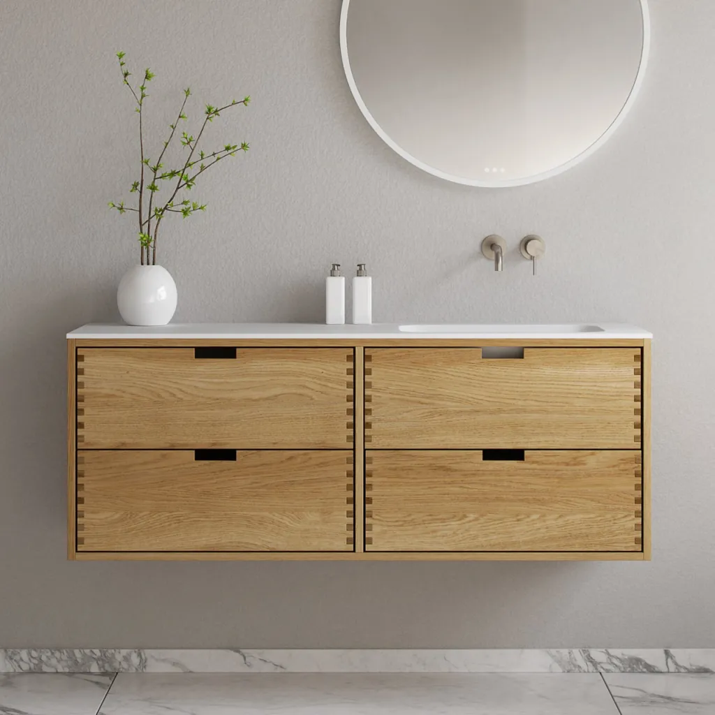 CPH Tapwork Soft 140R - MKII, Snedkermøbel i Natur Eg inkl. Mathvid SolidTec vask