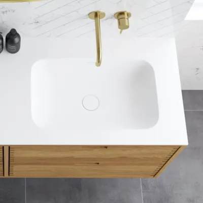 CPH Tapwork Soho 160R - MKII, Snedkermøbel i Natur Eg inkl. Mathvid SolidTec vask