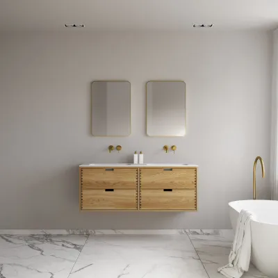 CPH Tapwork Soft 140D - MKII, Fingertappet Snedkermøbel i Natur Eg inkl. Mathvid SolidTec® Vask