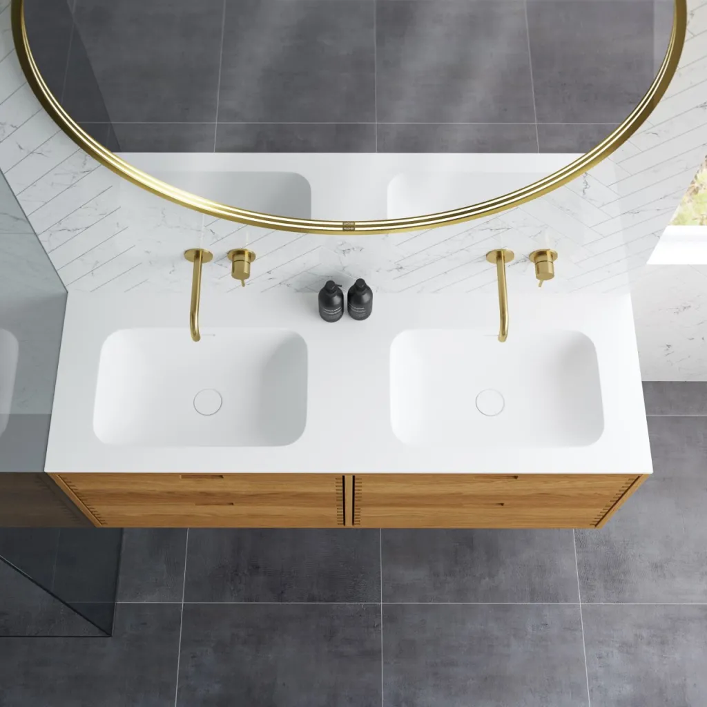 CPH Tapwork Soft 140D - MKII, Fingertappet Snedkermøbel i Natur Eg inkl. Mathvid SolidTec® Vask