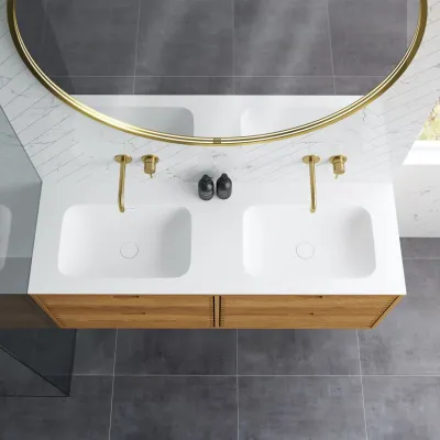 CPH Tapwork Soft 140D - MKII, Fingertappet Snedkermøbel i Natur Eg inkl. Mathvid SolidTec® Vask