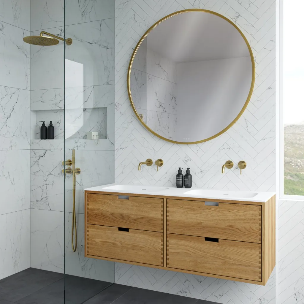 CPH Tapwork Soft 140D - MKII, Fingertappet Snedkermøbel i Natur Eg inkl. Mathvid SolidTec® Vask