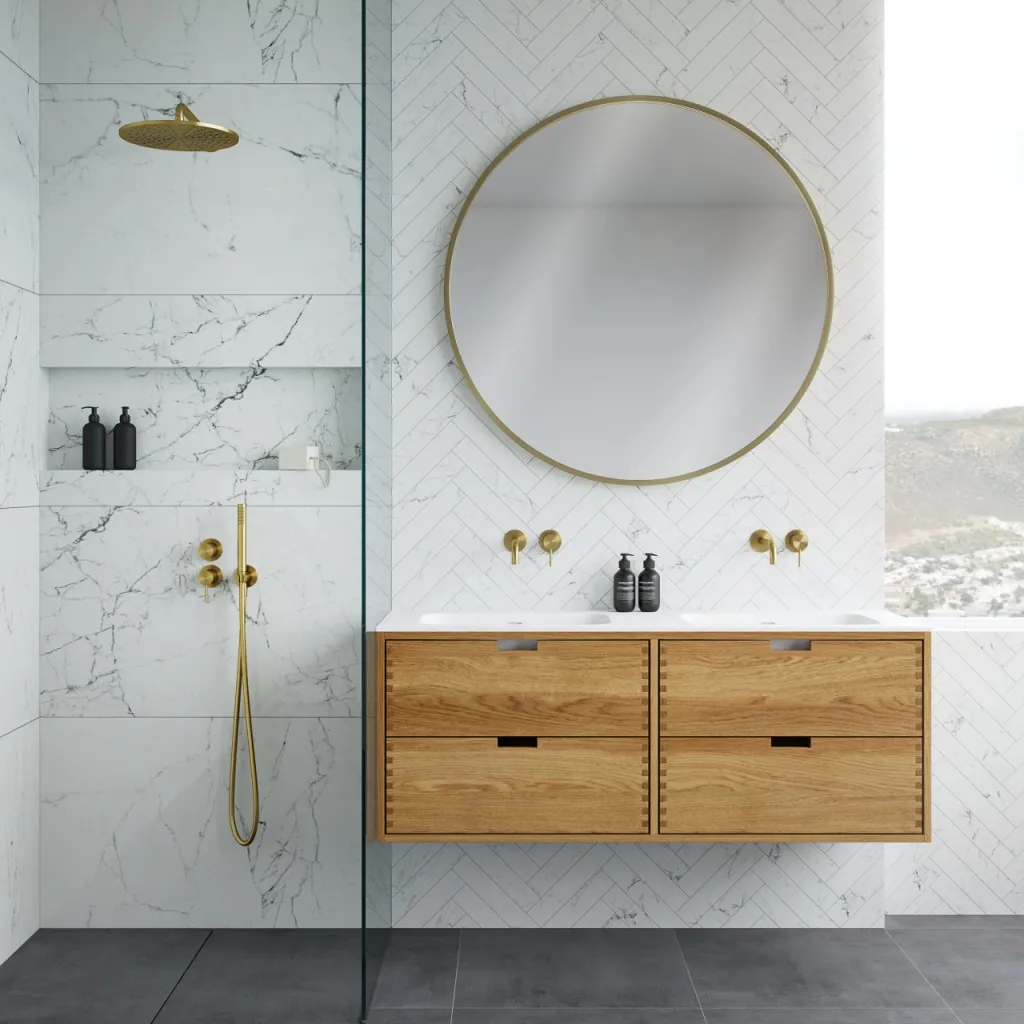 CPH Tapwork Soft 140D - MKII, Fingertappet Snedkermøbel i Natur Eg inkl. Mathvid SolidTec® Vask