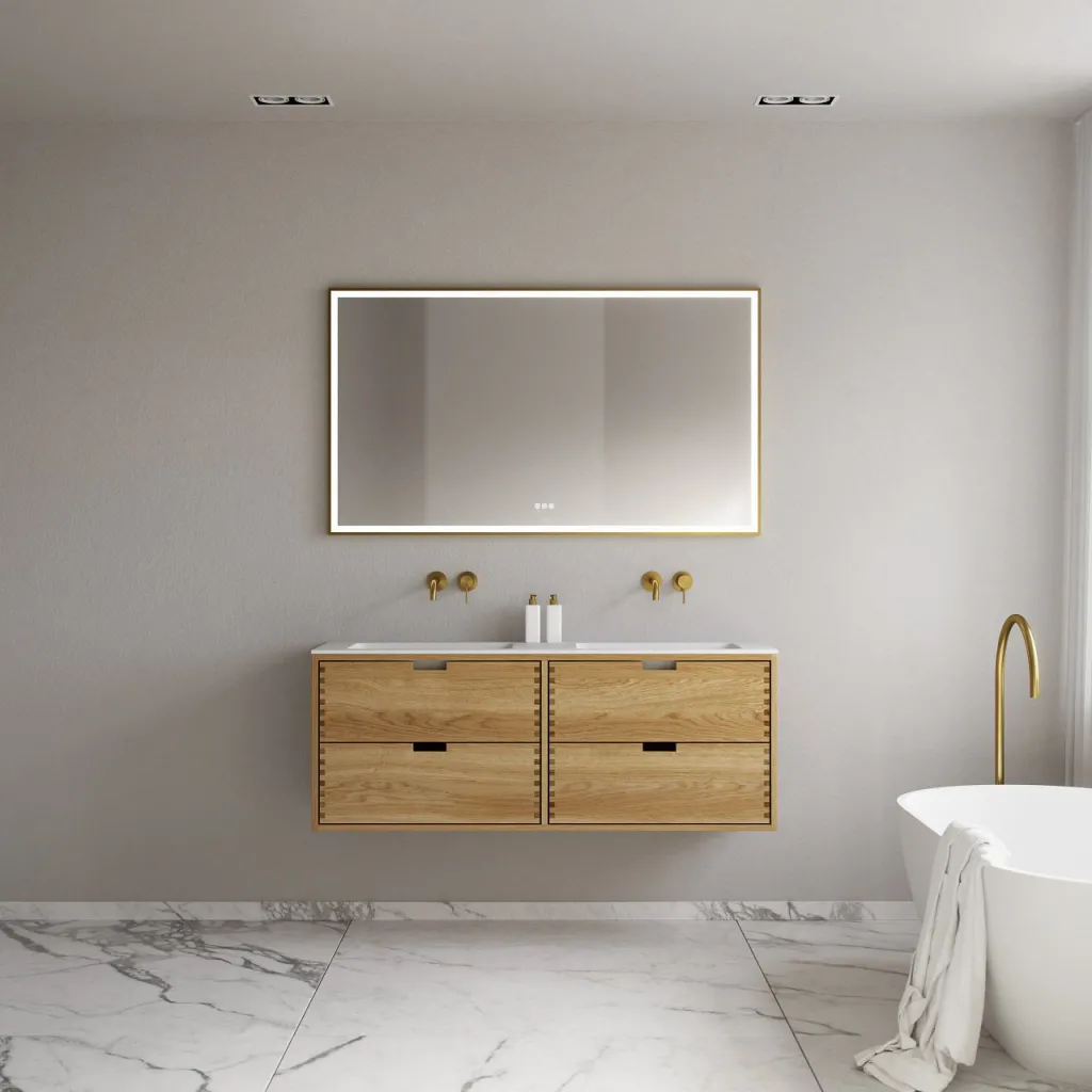 CPH Tapwork Soho 140D - MKII, Fingertappet Snedkermøbel i Natur Eg inkl. Mathvid SolidTec® Vask