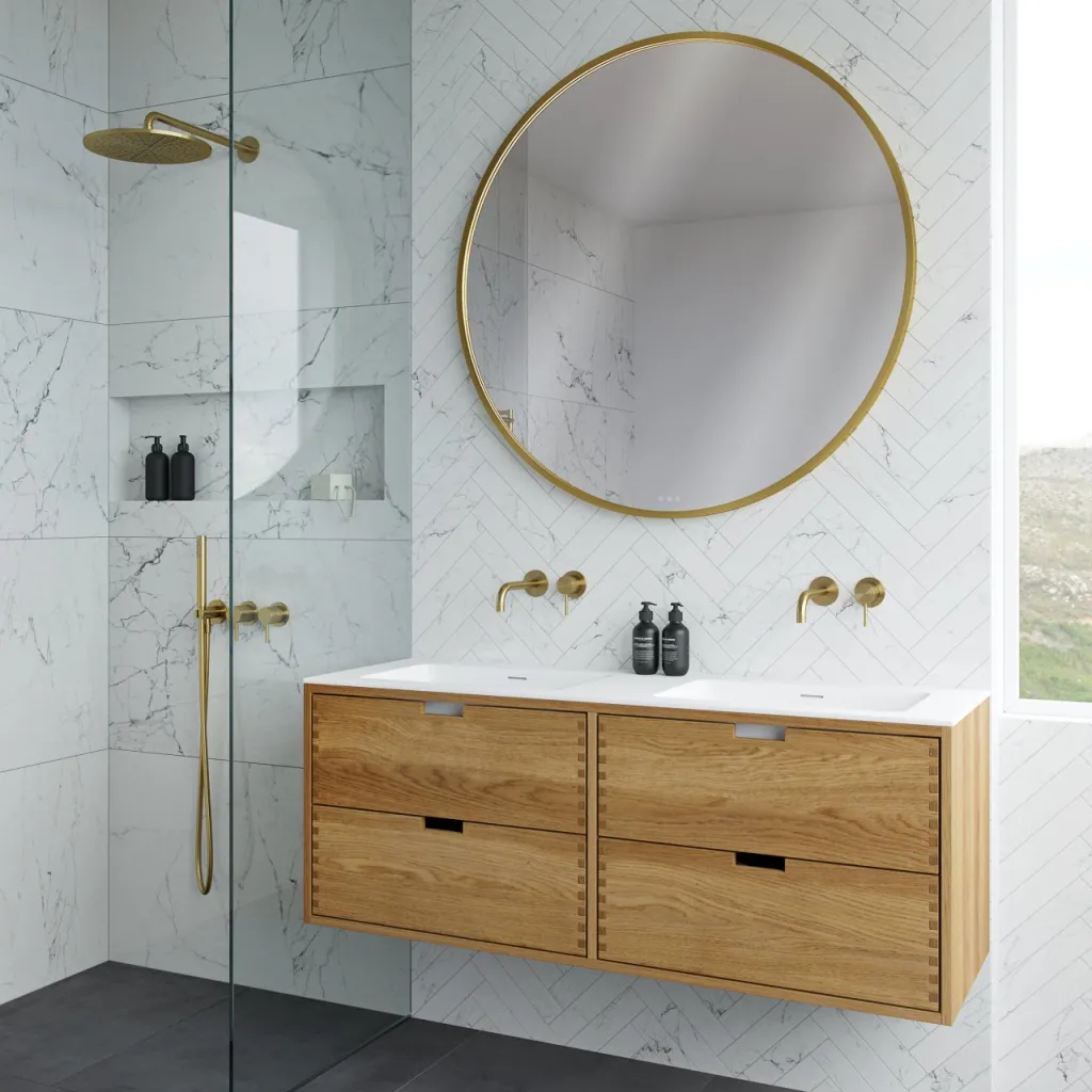 CPH Tapwork Soho 140D - MKII, Fingertappet Snedkermøbel i Natur Eg inkl. Mathvid SolidTec® Vask