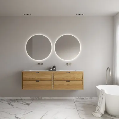 CPH Tapwork Soho 180D - MKII, Fingertappet Snedkermøbel i Natur Eg inkl. Mathvid SolidTec® Vask