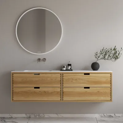 CPH Tapwork Soft 180L - MKII, Fingertappet Snedkermøbel i Natur Eg inkl. Mathvid SolidTec® Vask