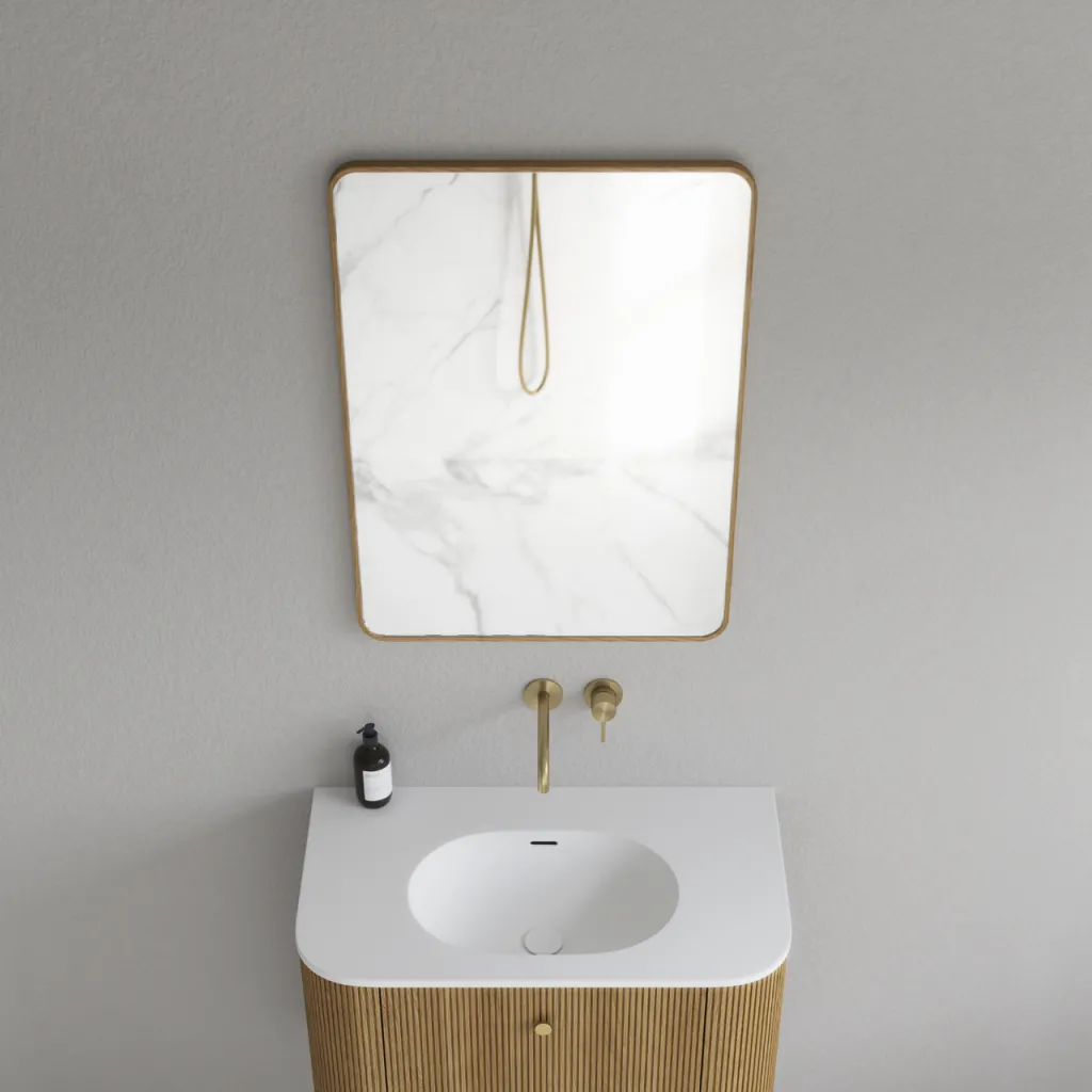 Noorwork NM5070 - 50x70 cm, Snedker Trærammespejl i olieret Egetræ
