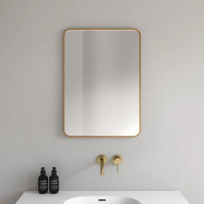 Noorwork NM5070 - 50x70 cm, Snedker Trærammespejl i olieret Egetræ