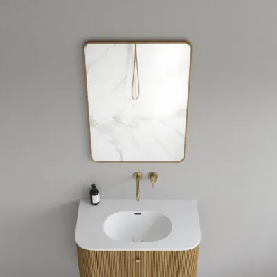 Noorwork NM6080 - 60x80 cm, Snedker Trærammespejl i olieret Egetræ