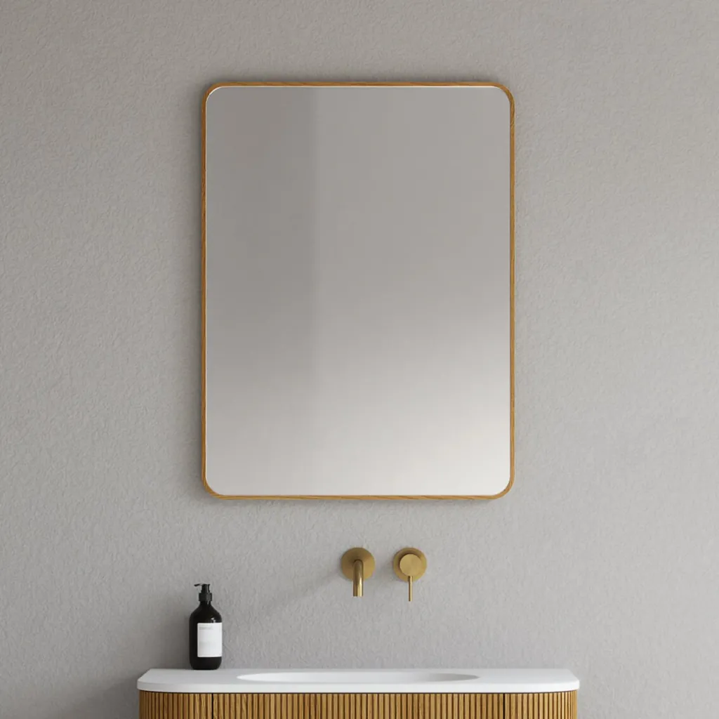 Noorwork NM6080 - 60x80 cm, Snedker Trærammespejl i olieret Egetræ