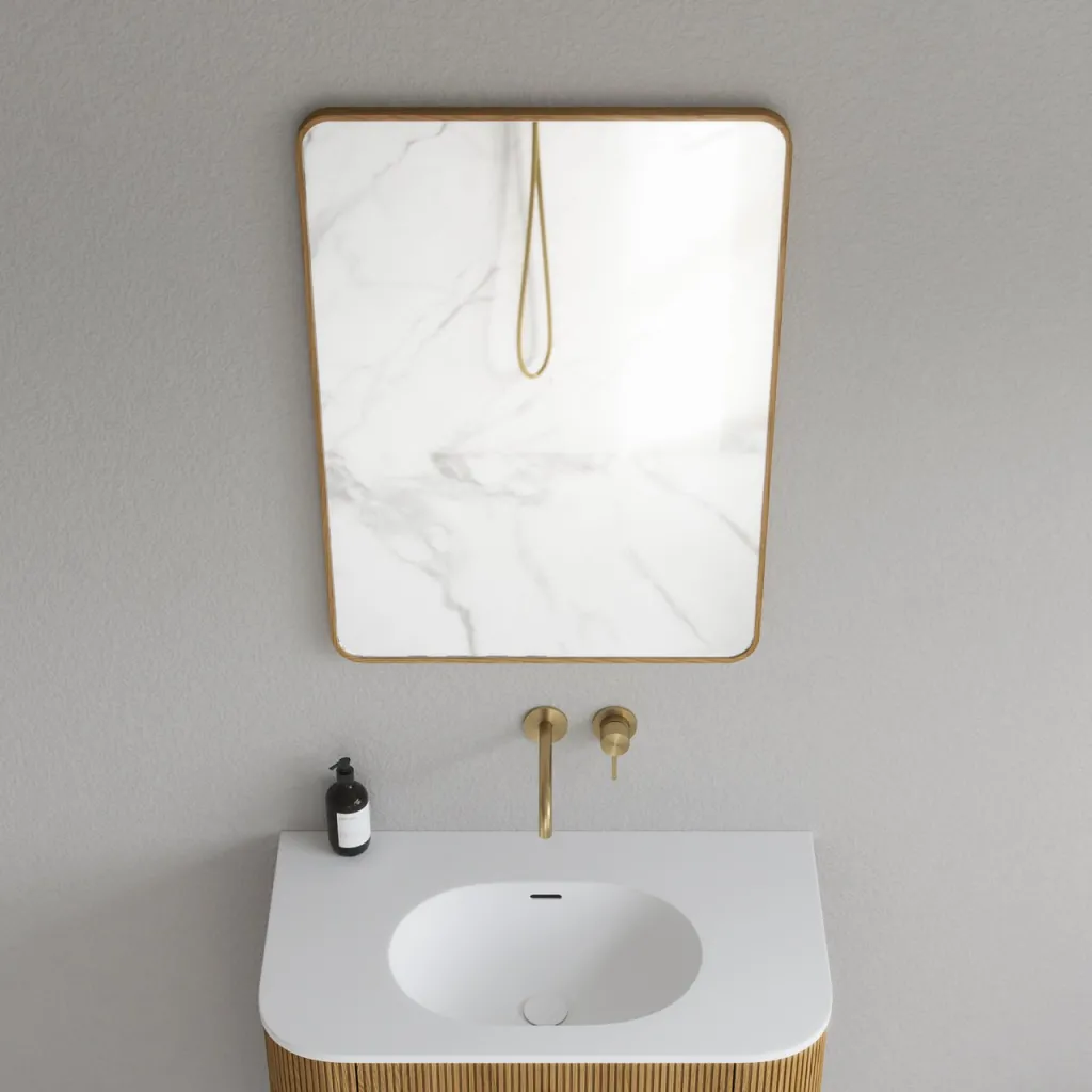 Noorwork NM6080 - 60x80 cm, Snedker Trærammespejl i olieret Egetræ