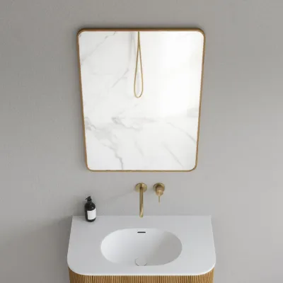 Noorwork NM6080 - 60x80 cm, Snedker Trærammespejl i olieret Egetræ
